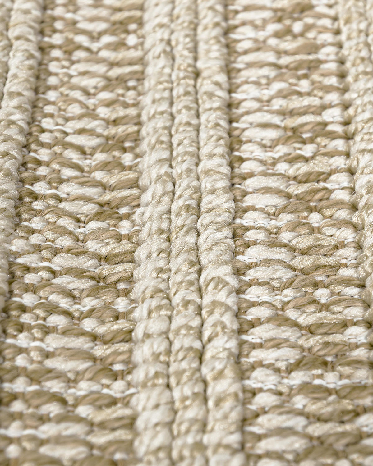 TEPPICH In-& Outdoor Cangas Enredo Mazovia 120x170cm Beige Creme Abstrakt Kurzflor - Creme, Textil (120/170cm) - Mazovia