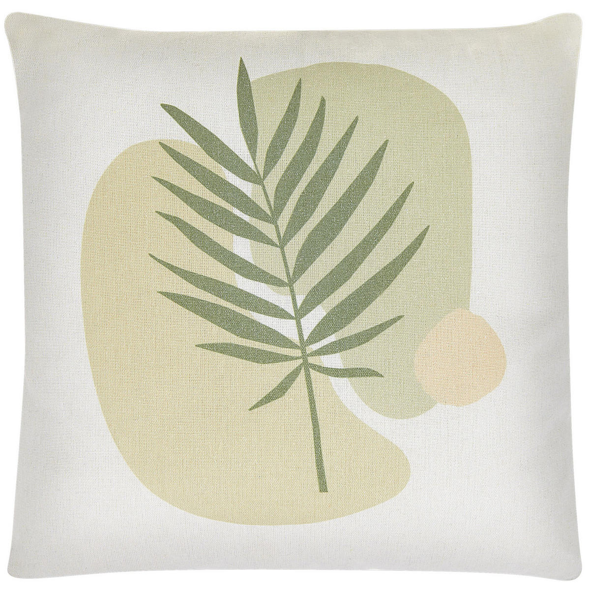 DEKOKISSEN 2er-Set Hellgrün 45/45 cm Microsorum - Hellgrün, Textil (45/45cm) - Beliani