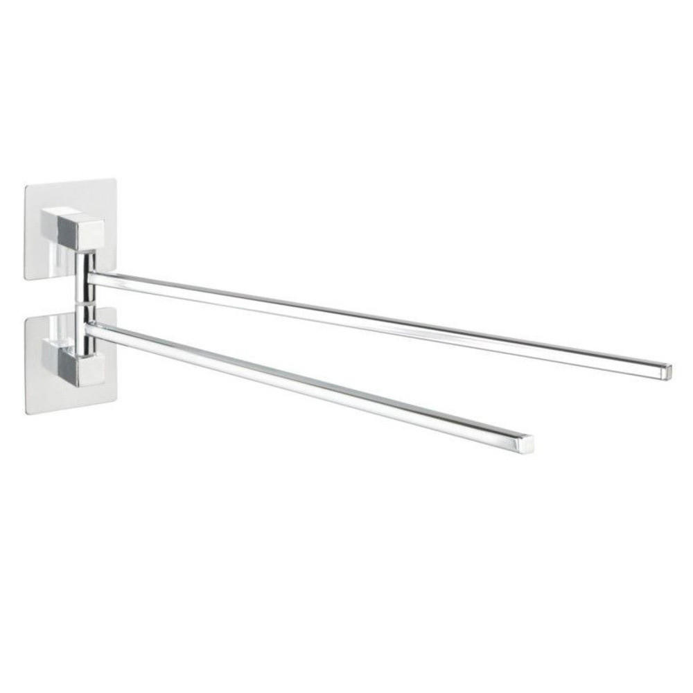 HANDTUCHHALTER Quadro - Silberfarben, Metall (6.5/14.5/40cm)