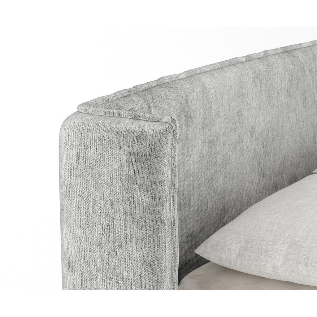 Thumbnail - Maison de Reve Boxspringbett, Hellgrau, Textil, Buche, Kiefer, H2 + H3, Höhe ca. 36 cm, 160x200 cm, Oeko-Tex® Standard 1...
