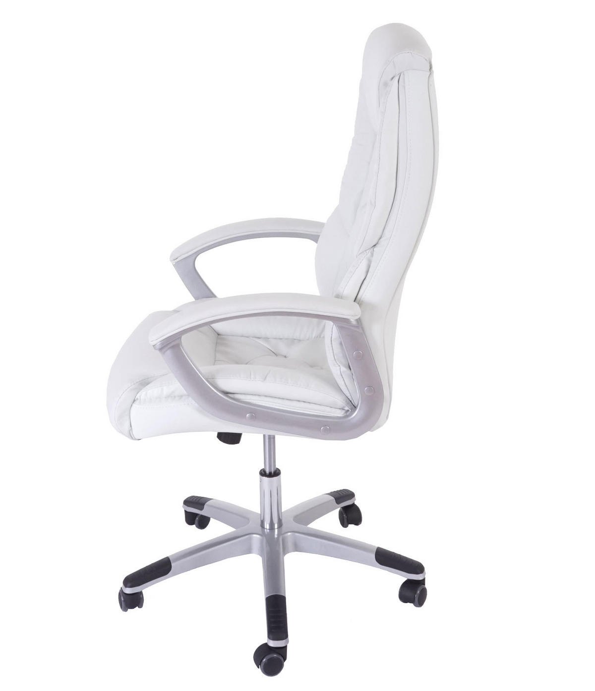 PROFI-BÜROSTUHL XXL Weiß - Weiß, Textil (68/125/77cm) - MCW