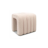 HOCKER RIBA 50/38/43 cm Beige - Beige, Textil (50/43/38cm) - Lookway