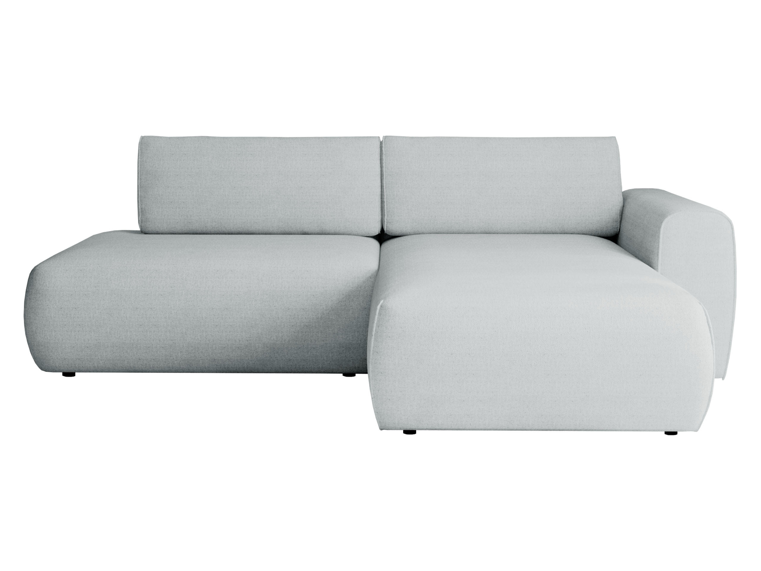 Mirjan24 Ecksofa Grau 264x164 cm