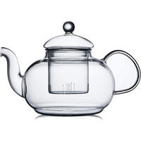 TEEKANNE Glas mit Siebeinsatz 1200 ml - Transparent, Glas (15.5/14.1cm)