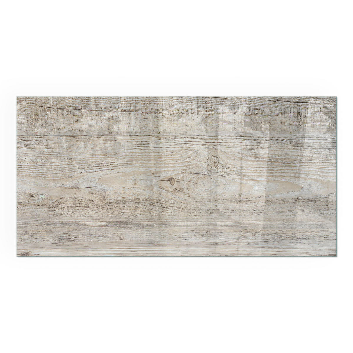 GLASPLATTE für Kamin 100x50 cm - Beige, Glas (100/50/0.4cm) - TULUP