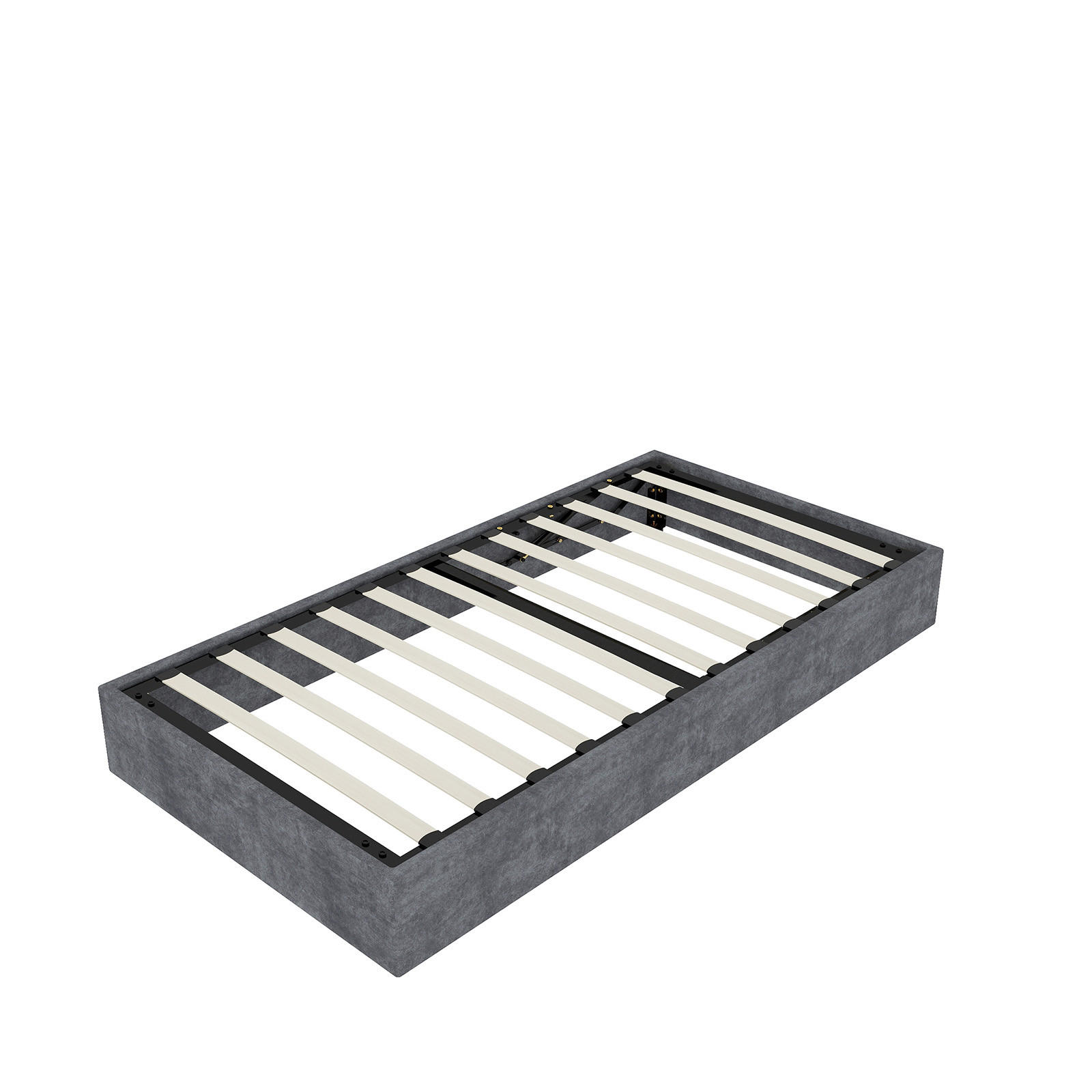 STAURAUMBETT 90/200 cm DE-35488 mit Gaslift Grau - Grau, Metall (90/200cm) - ComfortXL