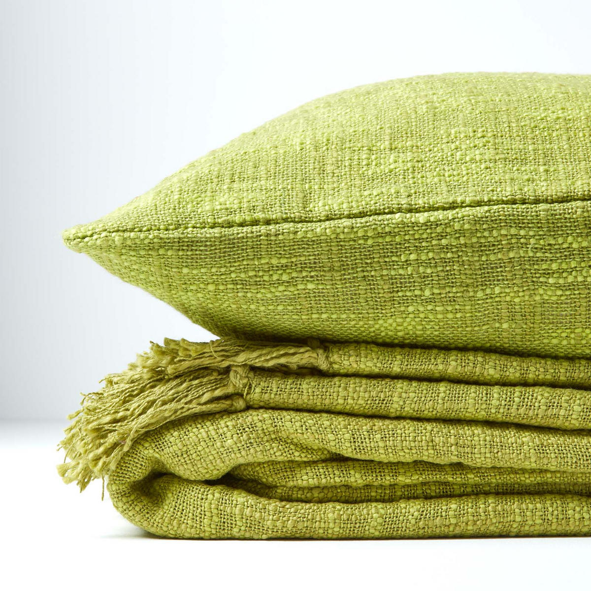 TAGESDECKE Nirvana Slub 255/360 cm, 100% Baumwolle - Grün, Textil (255/360cm) - Homescapes