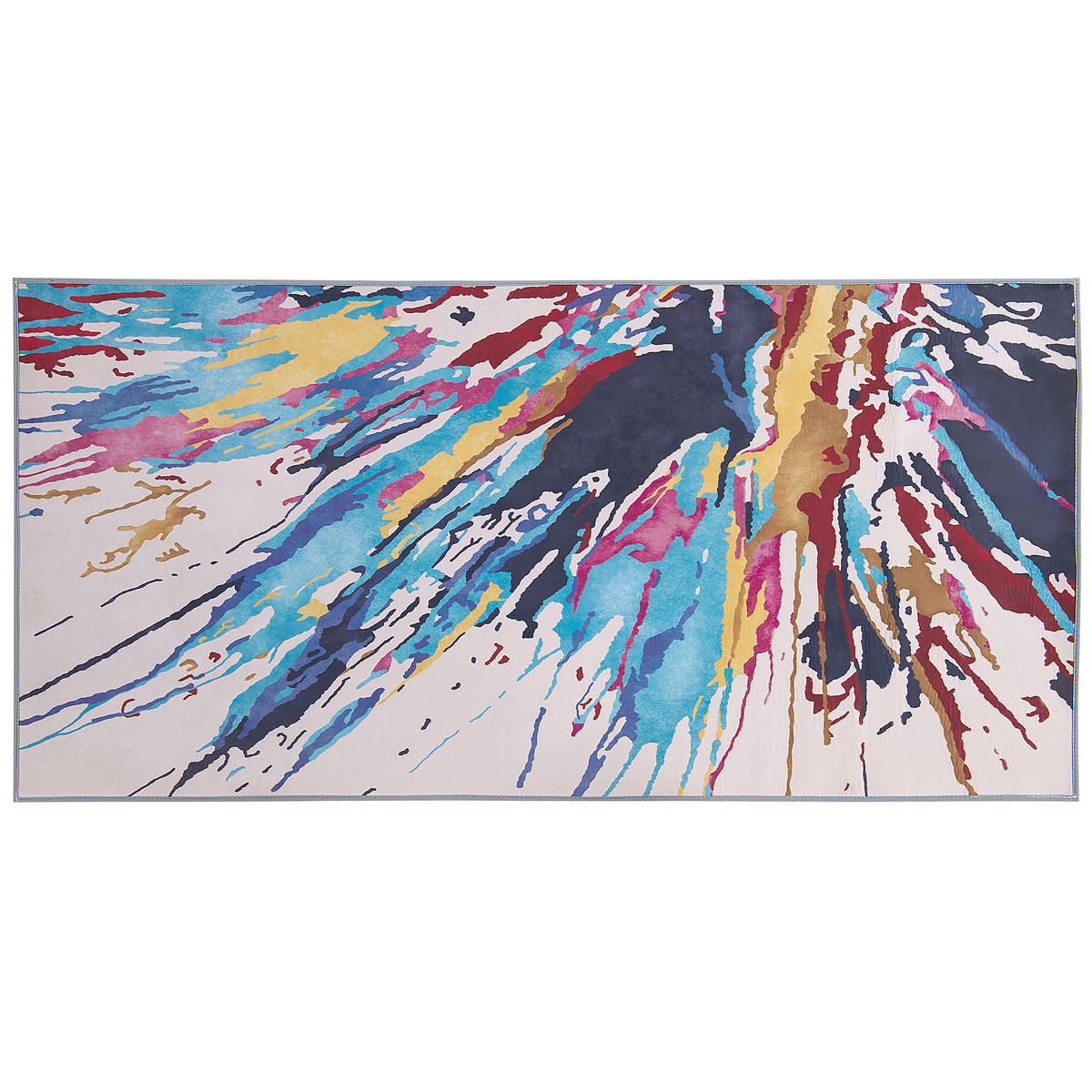 KURZFLOR-TEPPICH Karabuk 150/80 cm - Multicolor, Kunststoff (80/150cm) - Beliani