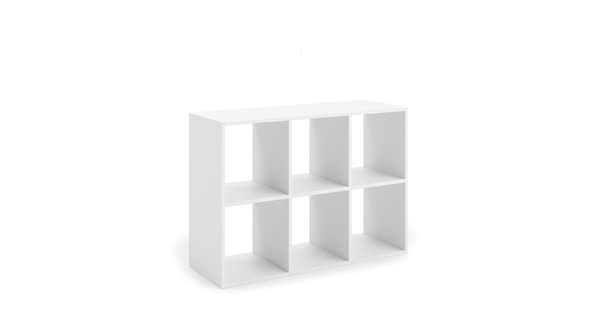 BÜCHERREGAL Loni - Weiß, Holzwerkstoff (120/80/38cm) - RAUMHIRSCH FURNITURE
