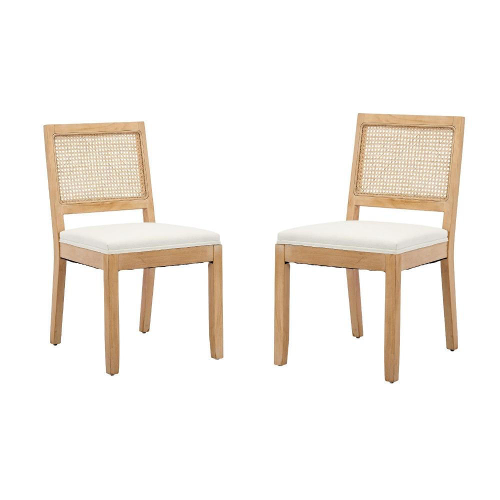 STÜHLE 2-er Set,Ratten Esszimmerstühle,Holz,Naturfarben - Naturfarben, Holz (48/86/45cm) - LVHOM