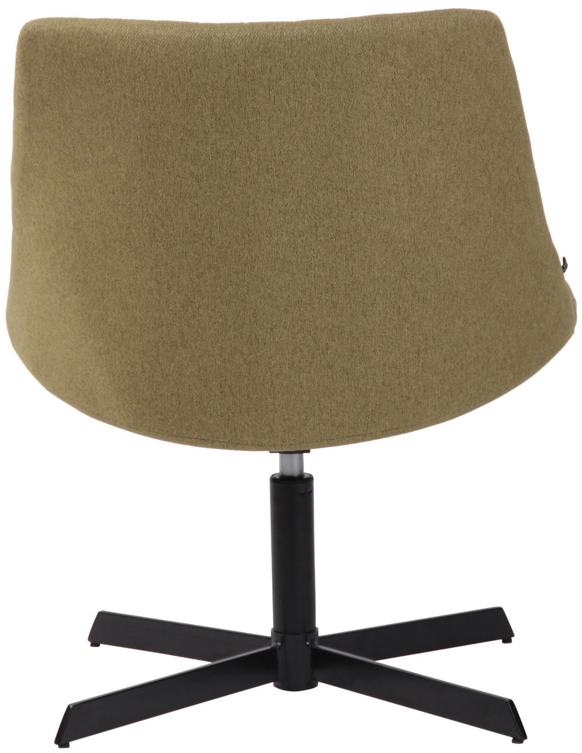 DREHSTUHL Stoff grün - Schwarz/Grün, Textil/Metall (63/79/71cm) - CLP