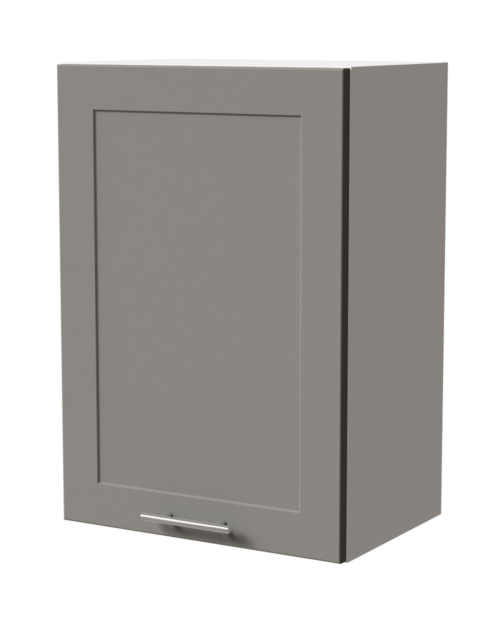 HÄNGESCHRANK Oslo W2/50 Weiß / Dust Grey Matt 50 / 32,5 / 72cm - Weiß/Grau, Holz/Holzwerkstoff (50/72/32.5cm) - Feldmann-Wohnen