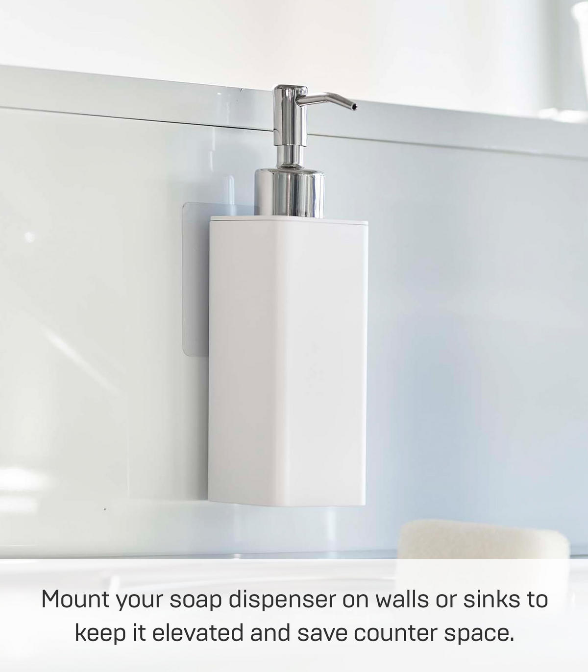 SEIFENSPENDER Film Hook 5351 weiß 19,5/5,5/7,5 cm - Weiß, Kunststoff (5.5/19.5/7.5cm) - Yamazaki