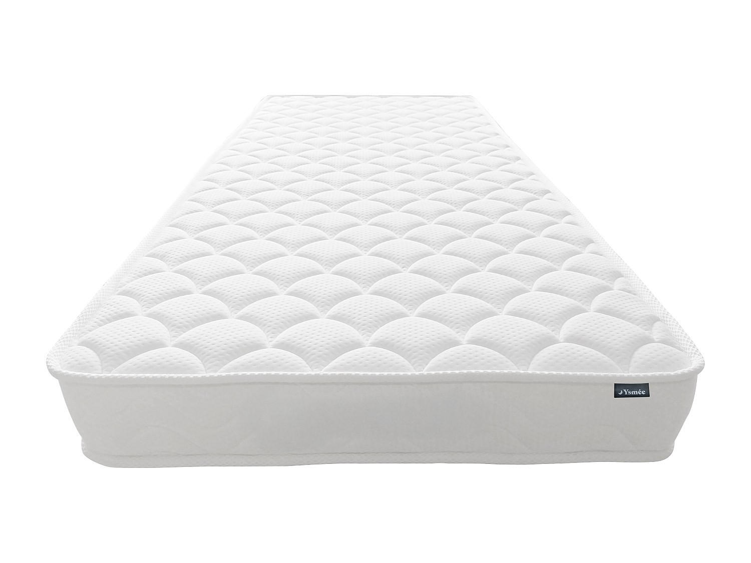 STANDARDMATRATZE - 1 Person - stoff - weiß Pelops - Weiß, Textil (90/200cm) - Vente-Unique