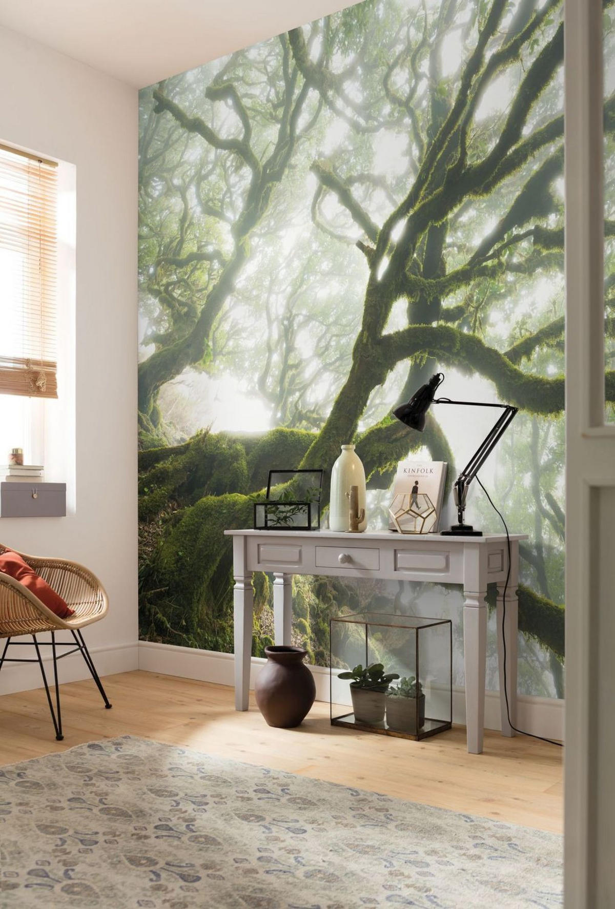 FOTOTAPETE Wald 400 x 250 cm - Grün, Papier (400/250cm) - Sanders & Sanders