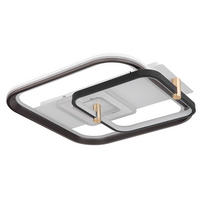 LED DECKENLEUCHTE Metall Schwarz opal - Schwarz, Metall (52/48/9.5cm) - Globo Lighting