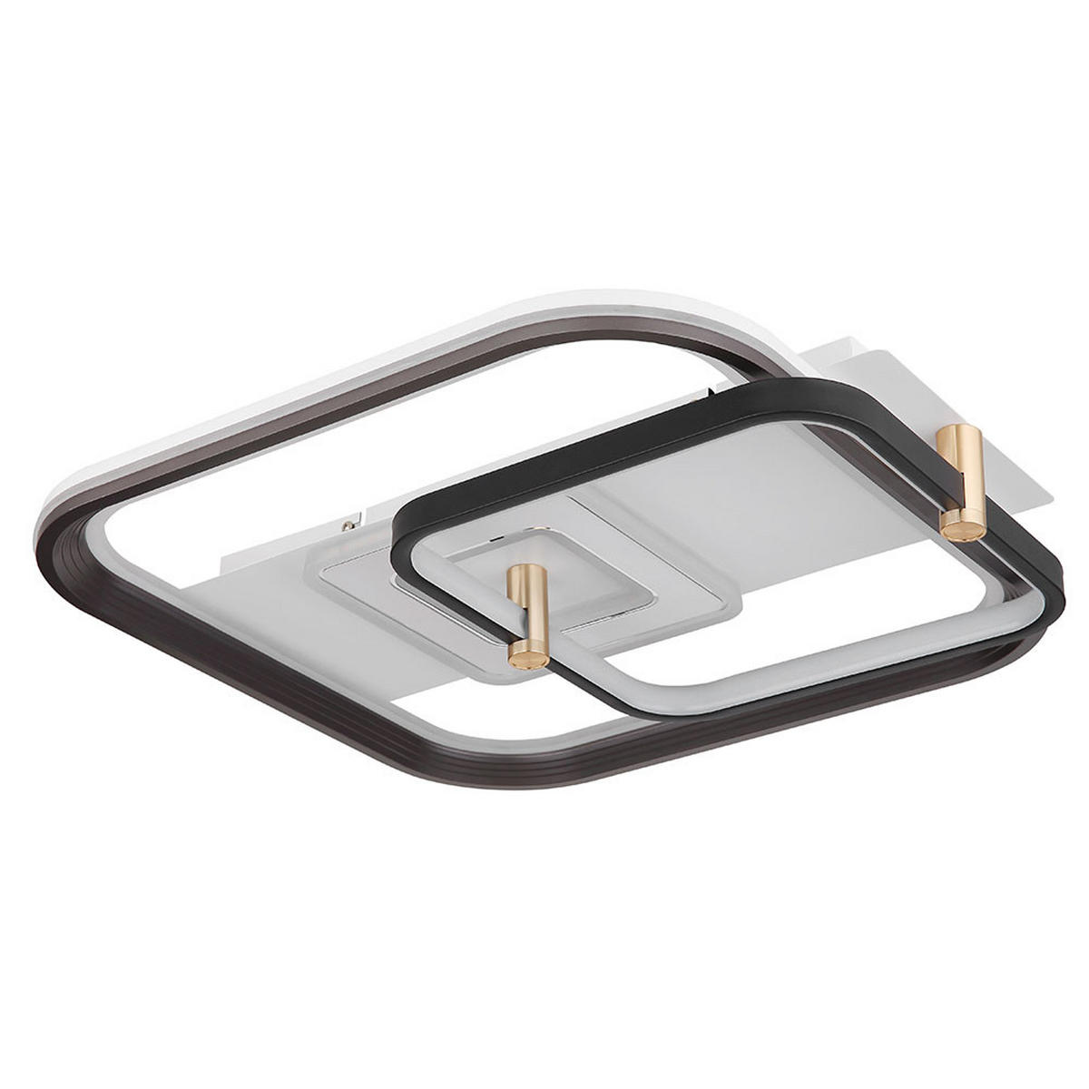 LED DECKENLEUCHTE Metall Schwarz opal - Schwarz, Metall (52/48/9.5cm) - Globo Lighting