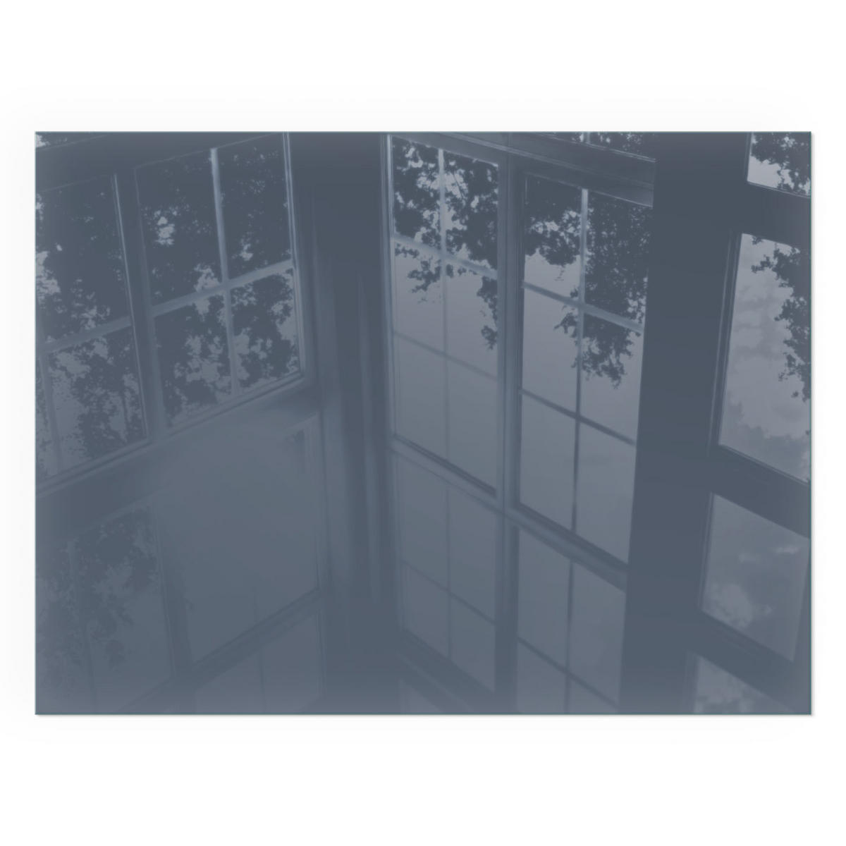 GLASPLATTE für Kamin 80x60 cm - Dunkelblau, Glas (80/60/0.4cm) - TULUP