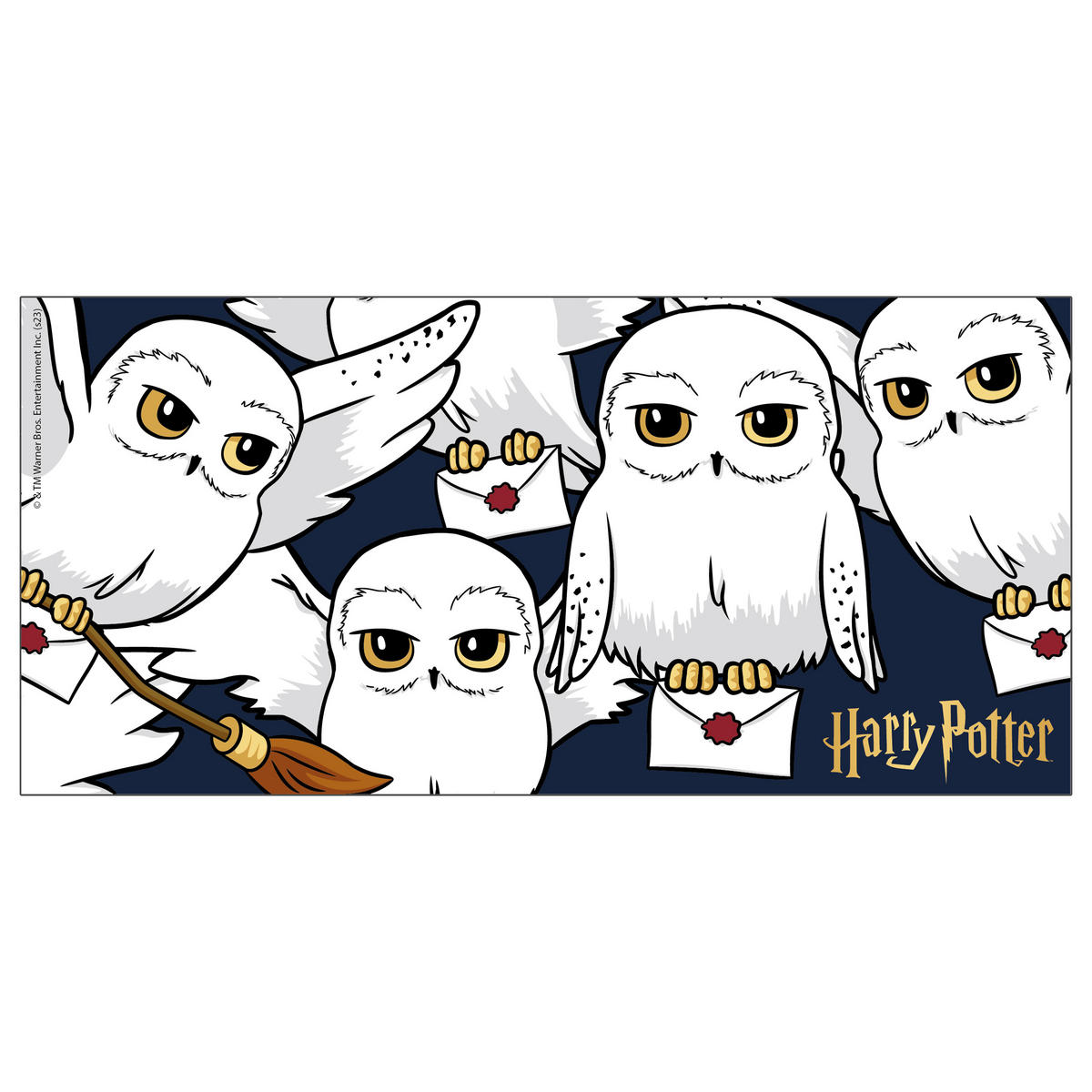 KAFFEEBECHER Harry Potter Hedwig Schwarz/Weiß 320 ml - Multicolor, Keramik (0.32L) - United Labels