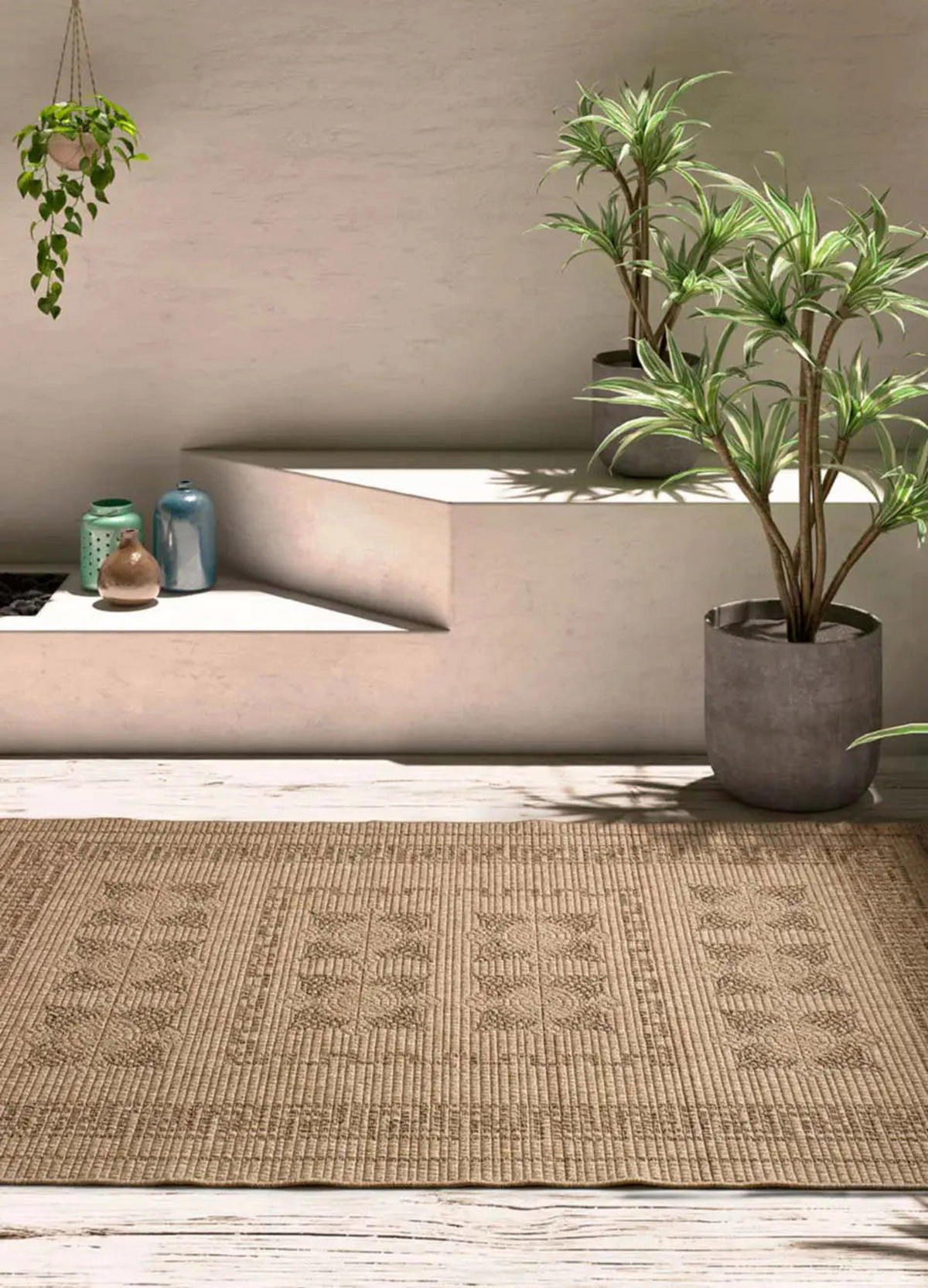 OUTDOORTEPPICH Natürlich Acra 80/150 cm - Braun, Naturmaterialien/Textil (80/150cm) - Atticgo