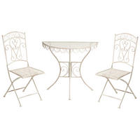 SET BISTRO bej Juina - bej, metal - Beliani