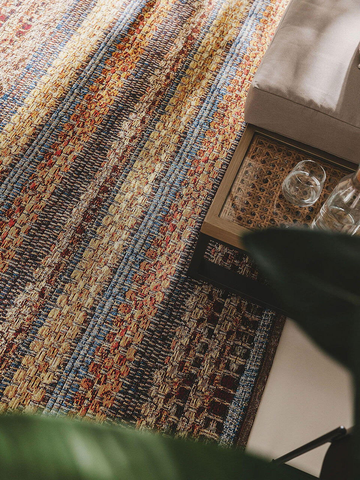 TEPPICH In- & Outdoor-Teppich Kenya Bunt - Multicolor, Kunststoff/Textil (160/1cm) - KUNSTLOFT
