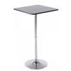 STEHTISCH eckig 60/60/108 cm Holz schwarz - Schwarz, Holz/Metall (60/60/108cm) - CLP