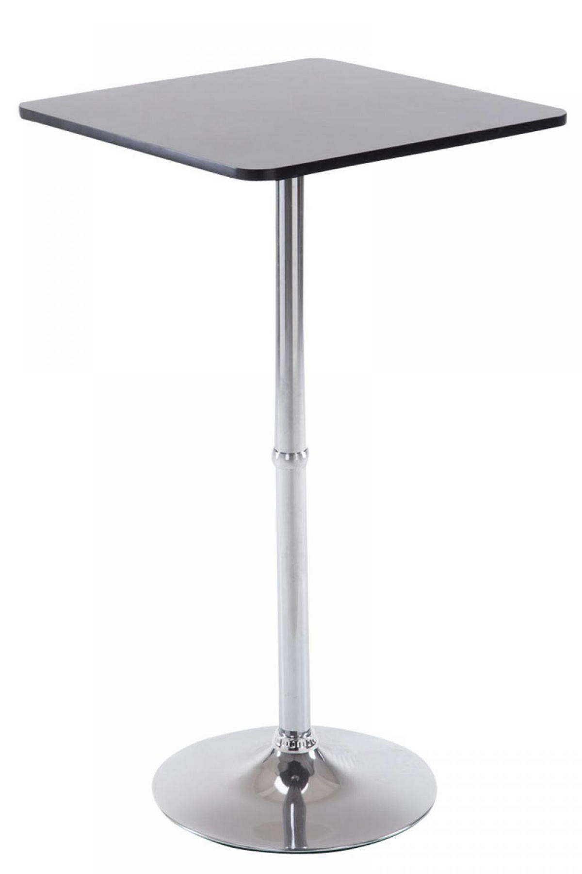 STEHTISCH eckig 60/60/108 cm Holz schwarz - Schwarz, Holz/Metall (60/60/108cm) - CLP