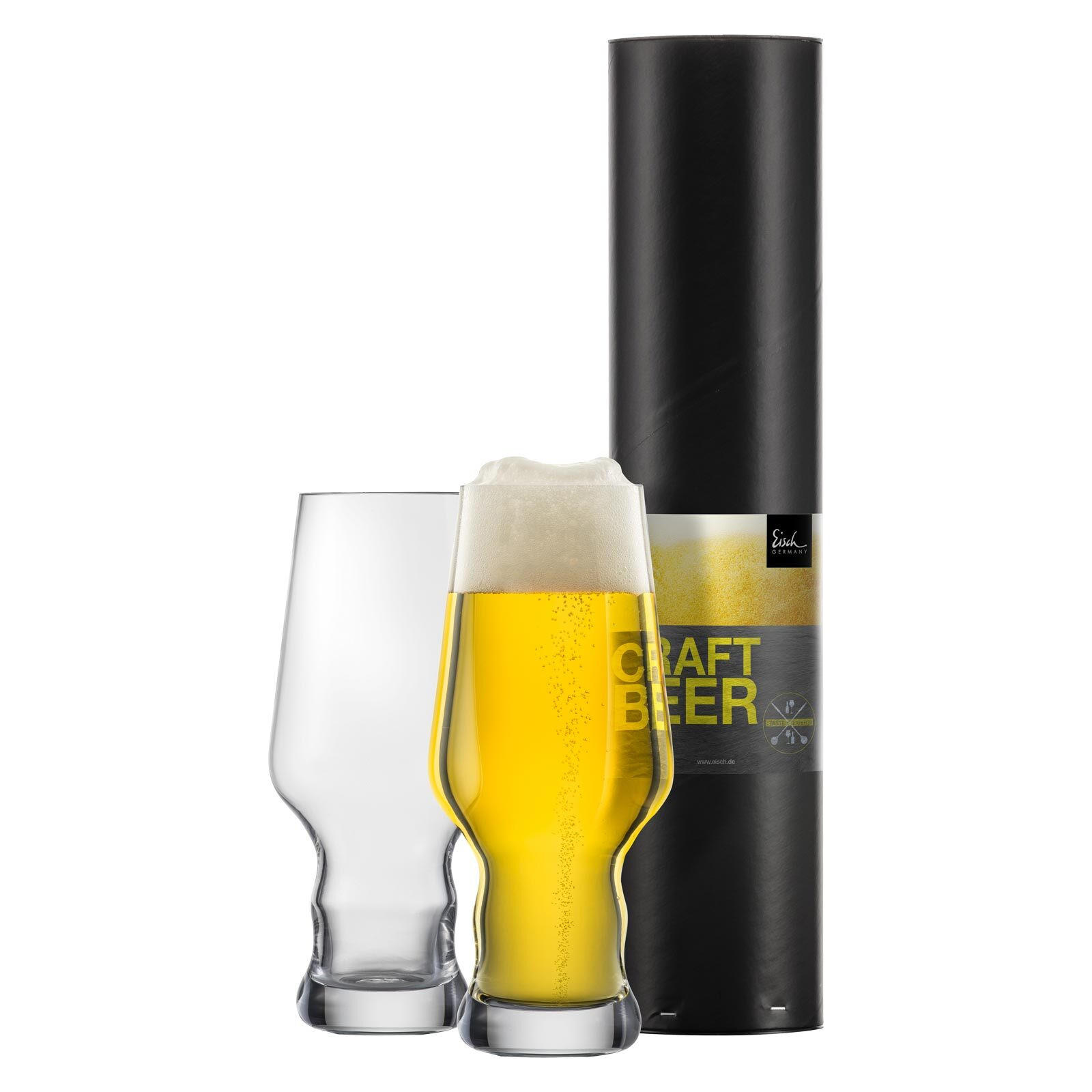 BIERBECHER Craft Beer Experts transparent 450 ml 2er Set - Transparent, Glas (0.45L) - Eisch