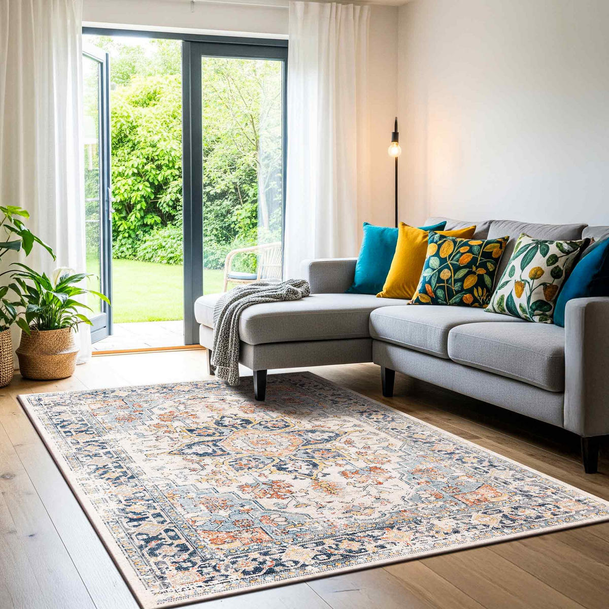 VINTAGE-TEPPICH 200/275 cm Dunkelblau - Dunkelblau, Kunststoff/Textil (200/275cm) - LIVABLISS