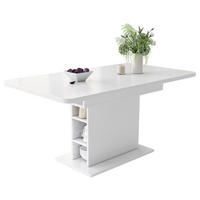 ESSTISCH Erweiterbar Weiß - Weiß, Holz (130/70/75cm) - Urban Meuble