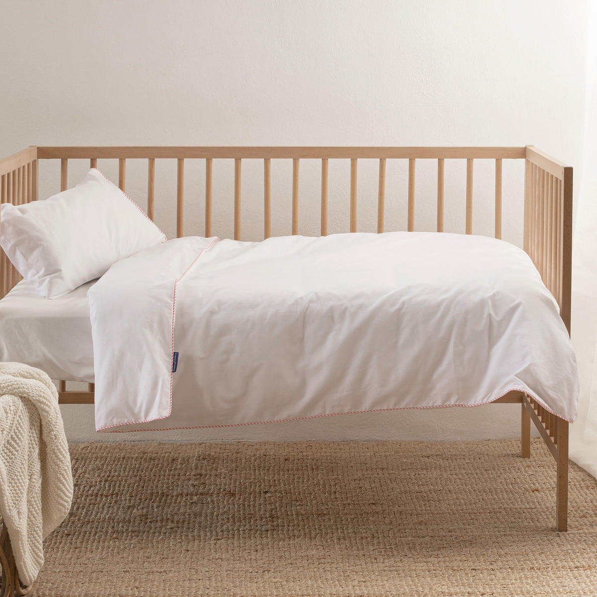 BETTBEZUG 2er-Set teiliges essential 100x120 cm (kinderbett) rosa - Pink, Textil (100/120cm) - Happy Friday