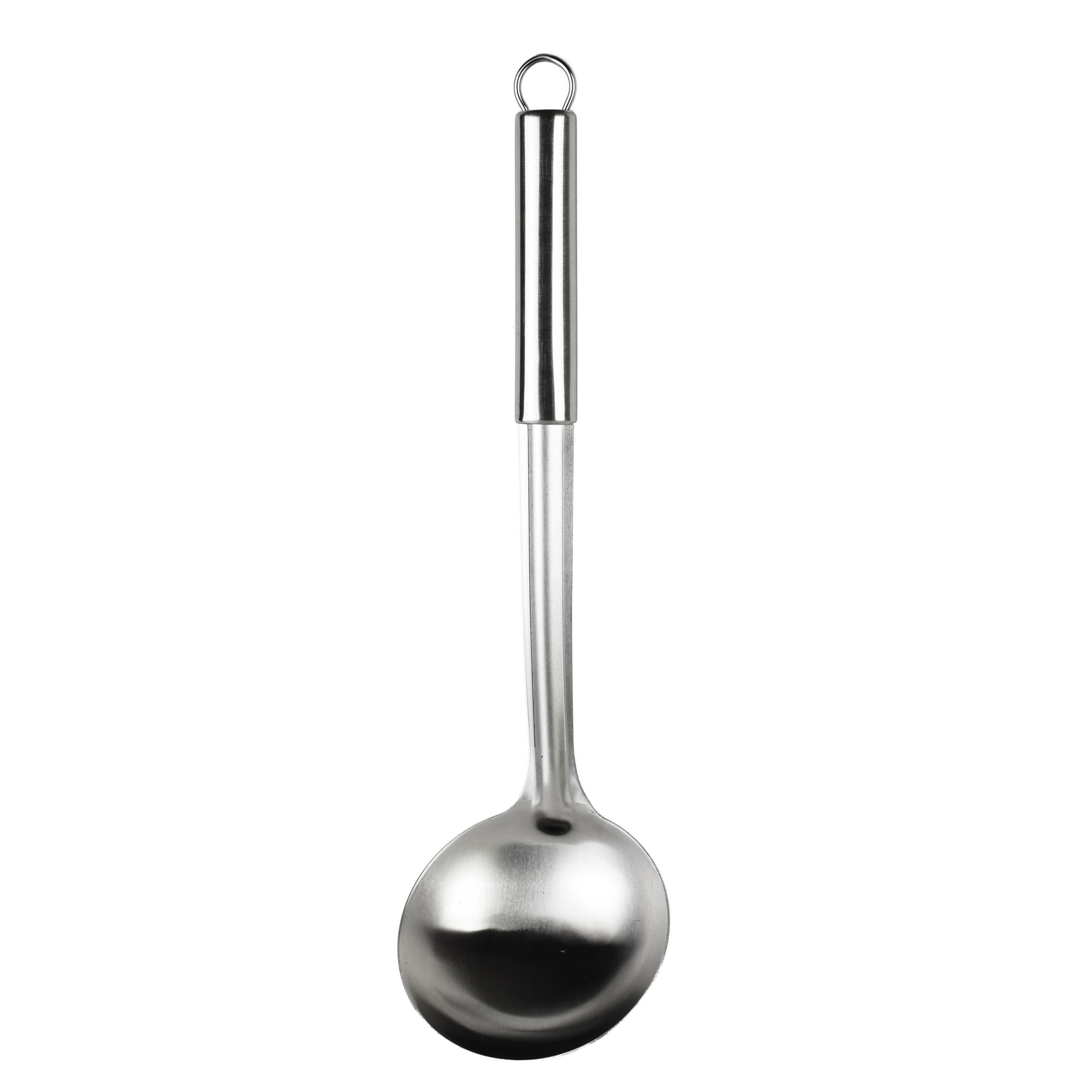KOCHLÖFFEL Basic Kitchen silberfarben 34.5/2/2 cm Edelstahl - Silberfarben, Metall (2cm) - Mondex