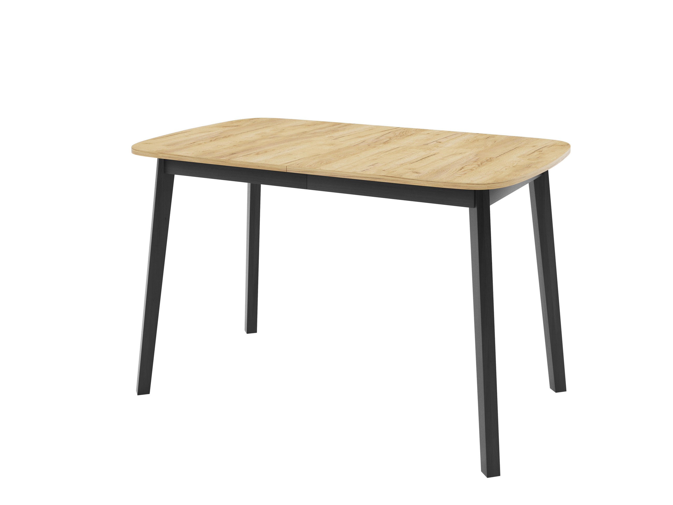 ESSTISCH NICO S Ausziehbar 130 - 170 / 80 x 77 cm - Goldfarben/Schwarz, Holz (130/80/77cm) - MASSENO