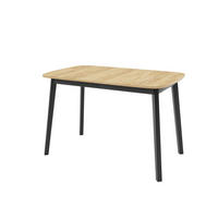 ESSTISCH NICO S Ausziehbar 130 - 170 / 80 x 77 cm - Goldfarben/Schwarz, Holz (130/80/77cm) - MASSENO