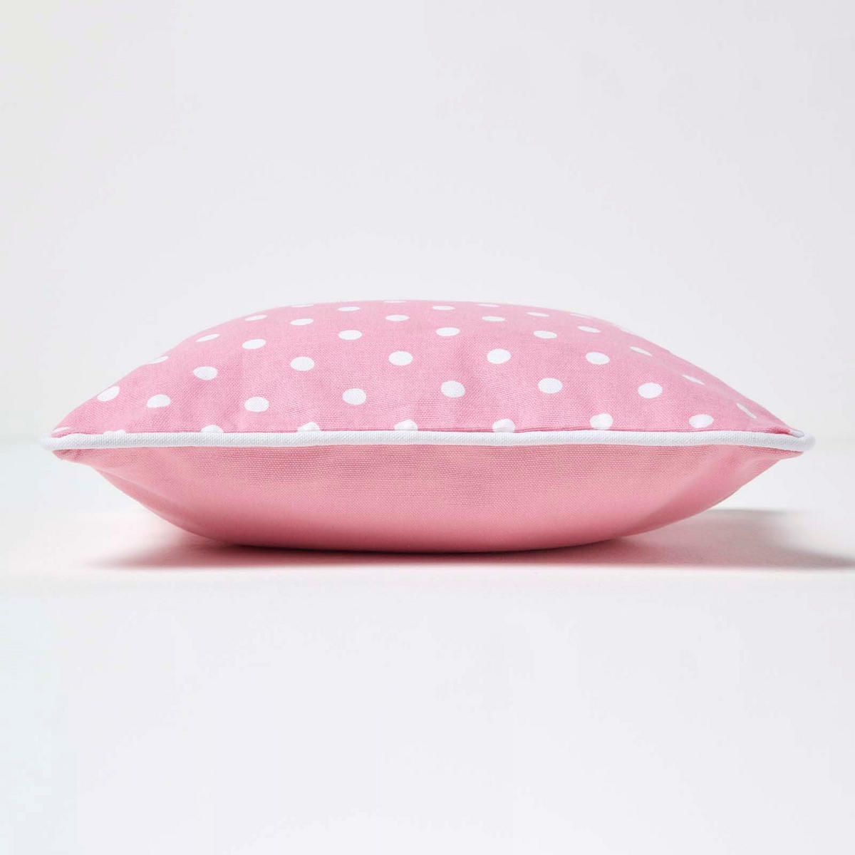 KISSENHÜLLE Polka Dots 30/30 cm, 100% Baumwolle - Rosa, Textil (30/30cm) - Homescapes