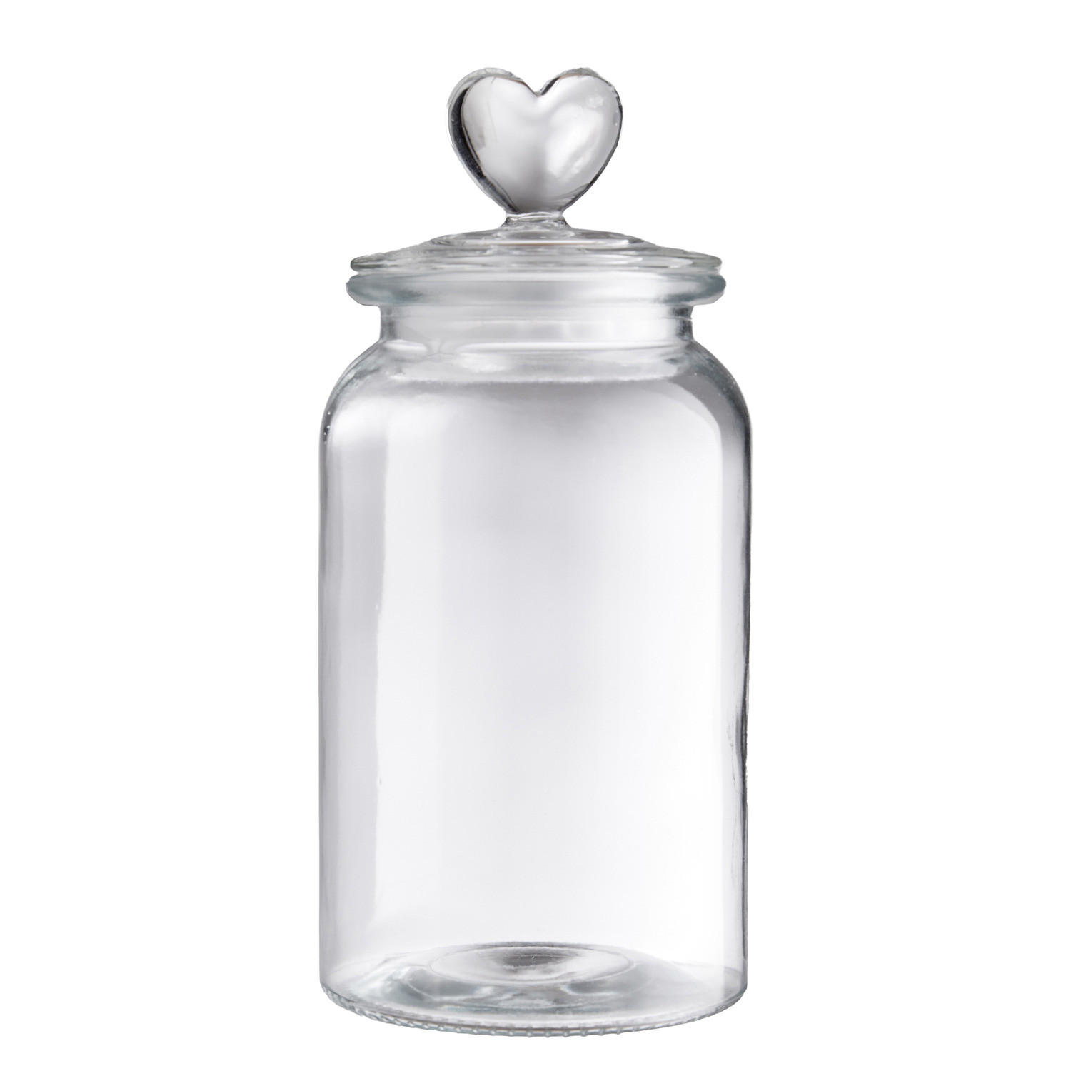 AUFBEWAHRUNGSGLAS Sweet Hearts mit Herzen - Transparent, Glas/Kunststoff (10/23/10cm) - Butlers