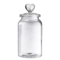 AUFBEWAHRUNGSGLAS Sweet Hearts mit Herzen - Transparent, Glas/Kunststoff (10/23/10cm) - Butlers