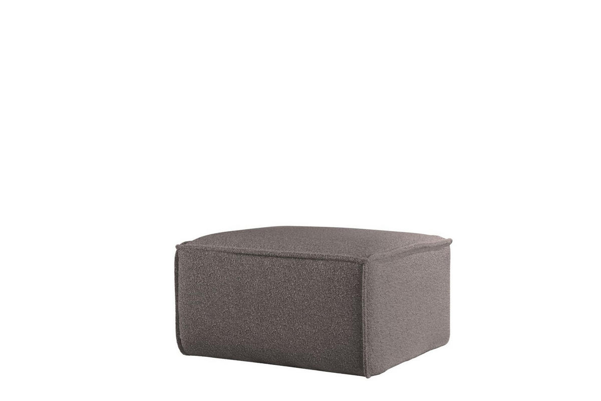 POLSTERHOCKER Celes Prem.65 Asc. Bukla - Taupe, Holzwerkstoff/Textil (65/40/65cm) - Fun Möbel