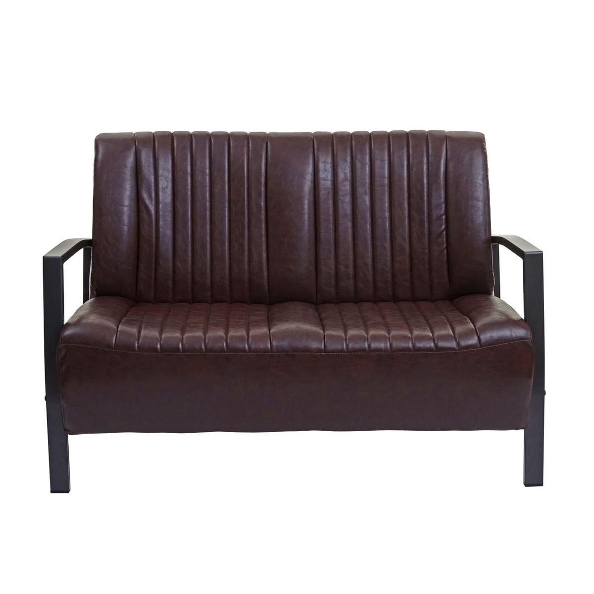2-SITZER SOFA Braun - Braun, Textil (127/86/70cm) - MCW