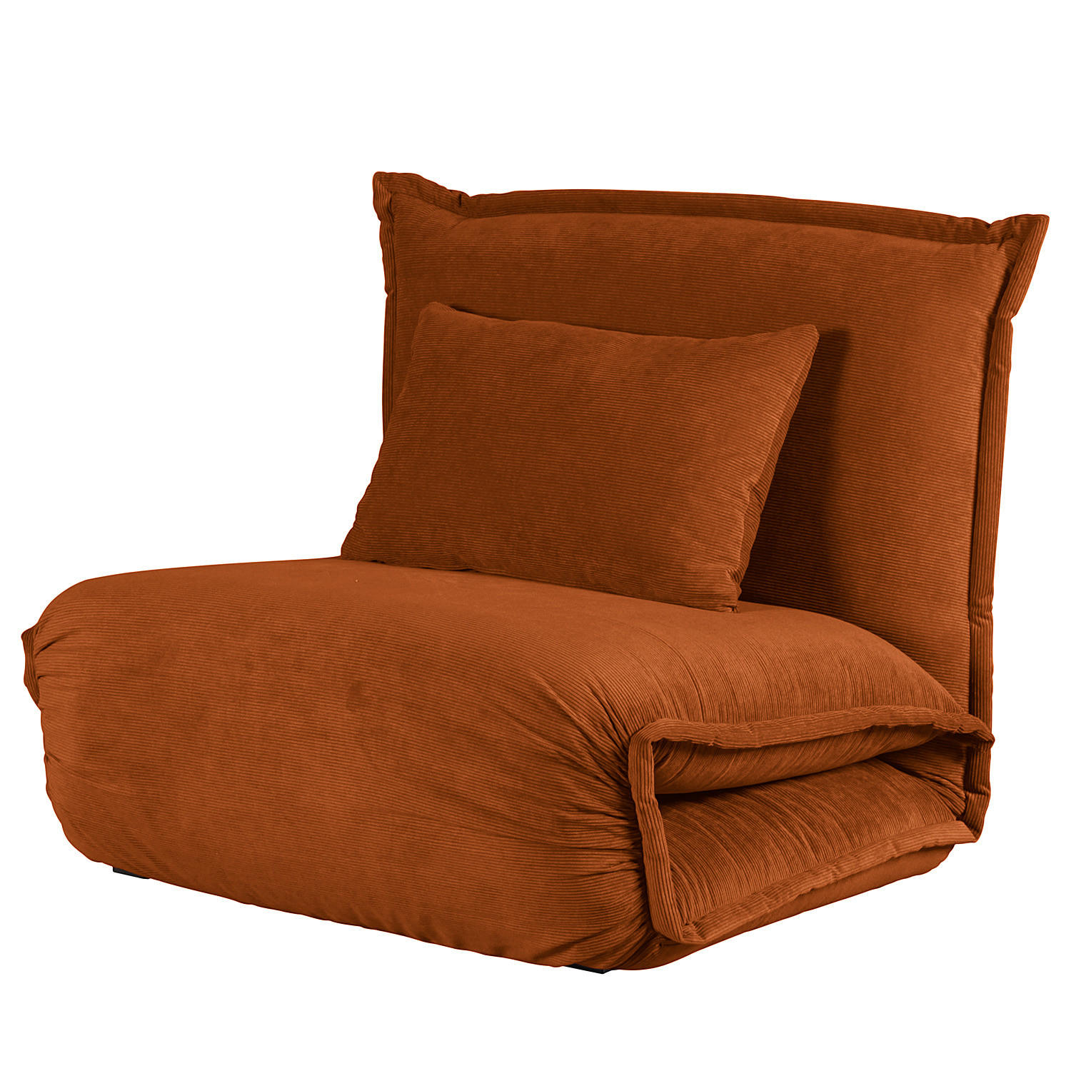 SCHLAFSESSEL - Rostfarben, Textil/Metall (100/73/85cm) - home24