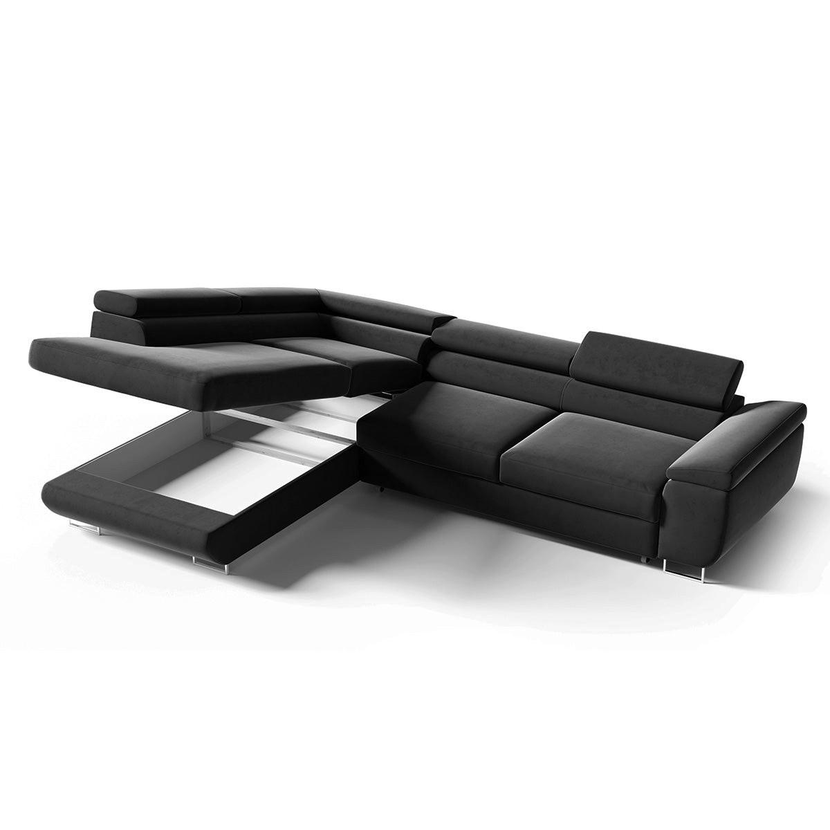 ECKSOFA Lyam 4 Sitzplätze Tannengrün - Grün, Holzwerkstoff (271/201cm) - Petits-meubles