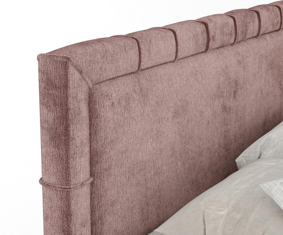 BOXBETT Monpelli Rosa 180/200 cm mit Matratze und Topper - Pink/Schwarz, Holz/Holzwerkstoff (180/200cm) - Maison de Reve