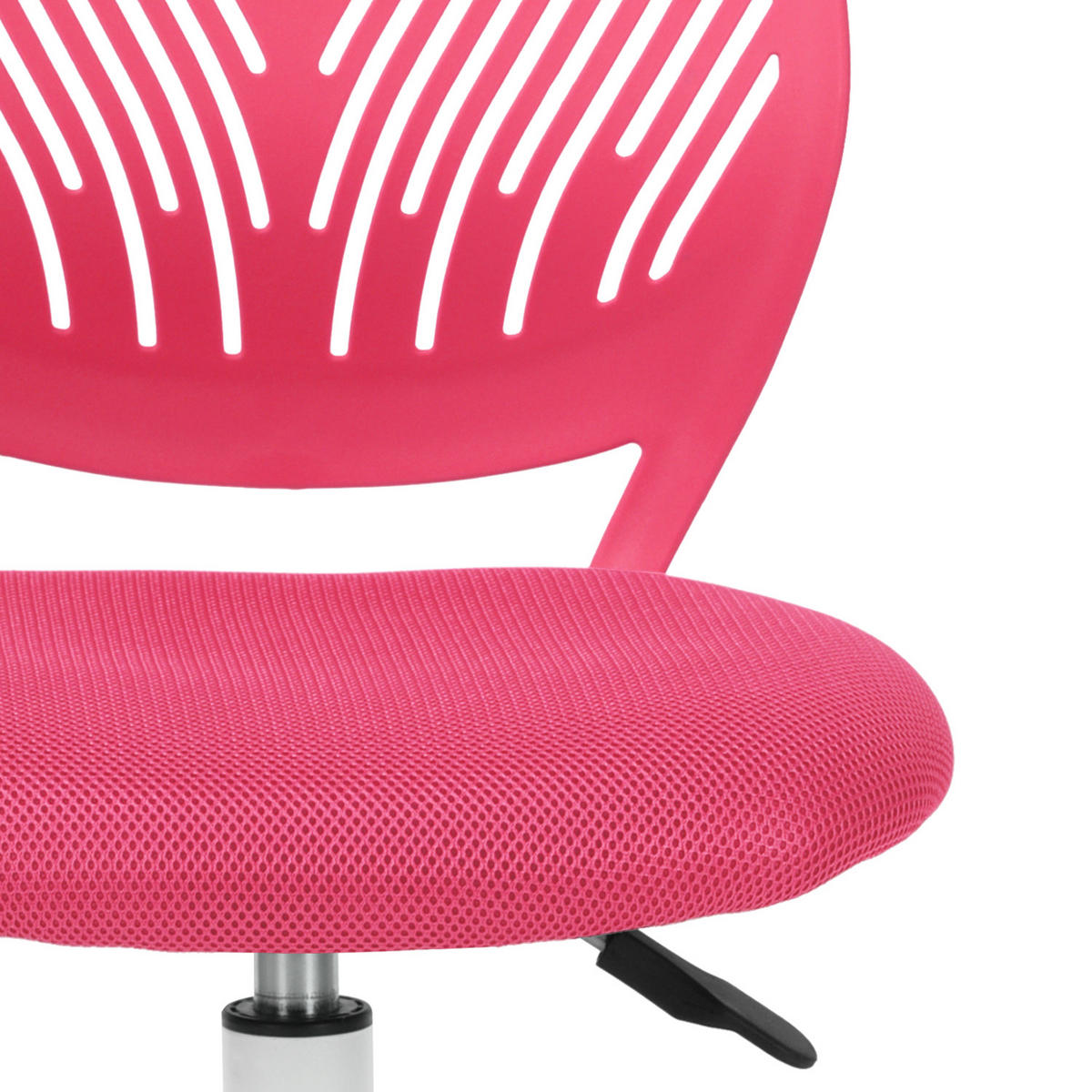 DREHSTUHL Rosa - Pink/Weiß, Metall (38/85/39cm) - Urban Meuble