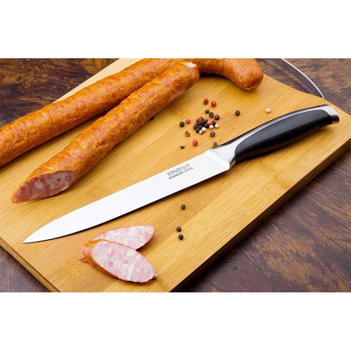 KÜCHENMESSER Schwarz 33/2/33 cm KH3429 - Schwarz, Metall (33cm) - Kinghoff 