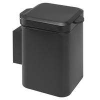 WAND-KOSMETIKEIMER 3 Liter, schwarz - Schwarz, Metall (16/24/23cm) - bremermann