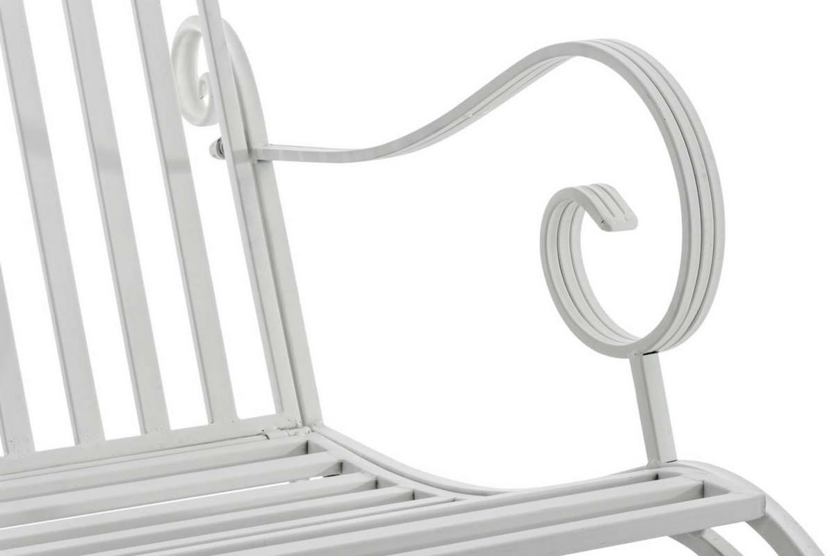 GARTENSCHAUKELSTUHL 2er Set Metall Weiß - Weiß, Metall (56/94/90cm) - CLP