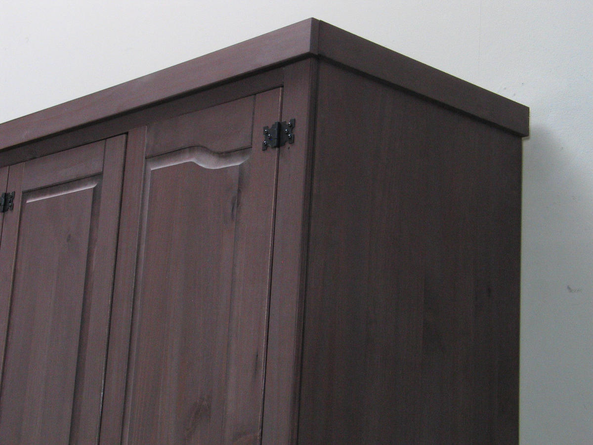 KLEIDERSCHRANK kolonial - Braun, Holz/Textil (194/196/58cm) - ebuy24