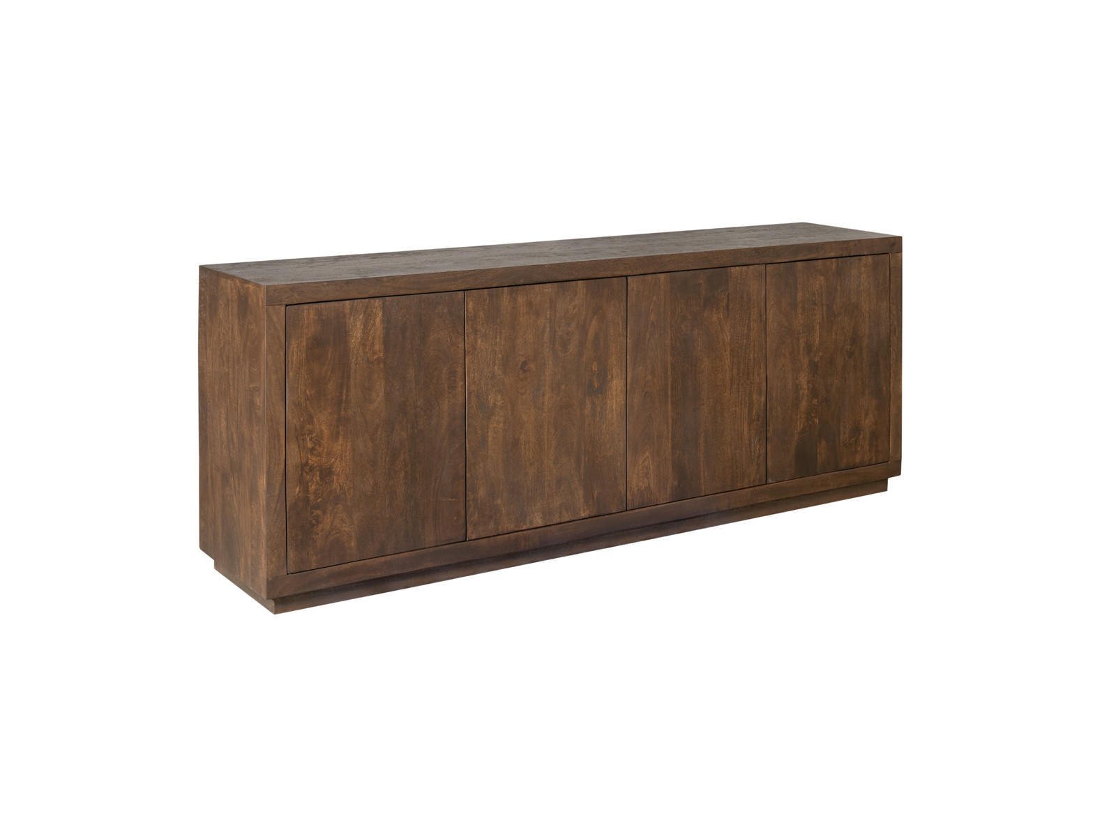 SIDEBOARD Leuven Mangoholz 200 cm / 45 cm Braun - Braun, Holz (200/80/45cm) - Villa Möbel