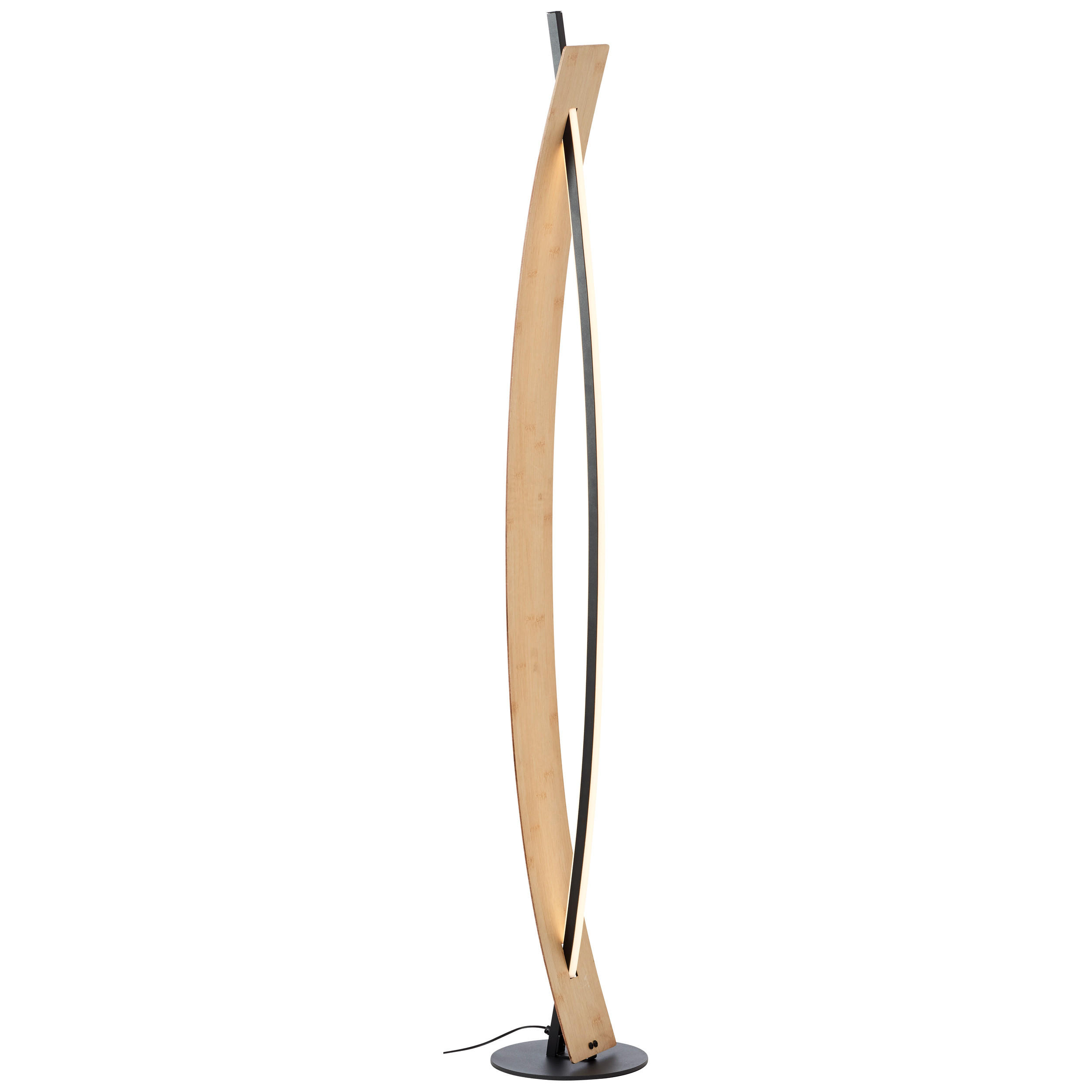 Brilliant Stehlampe Schwarz 18x120x18 cm